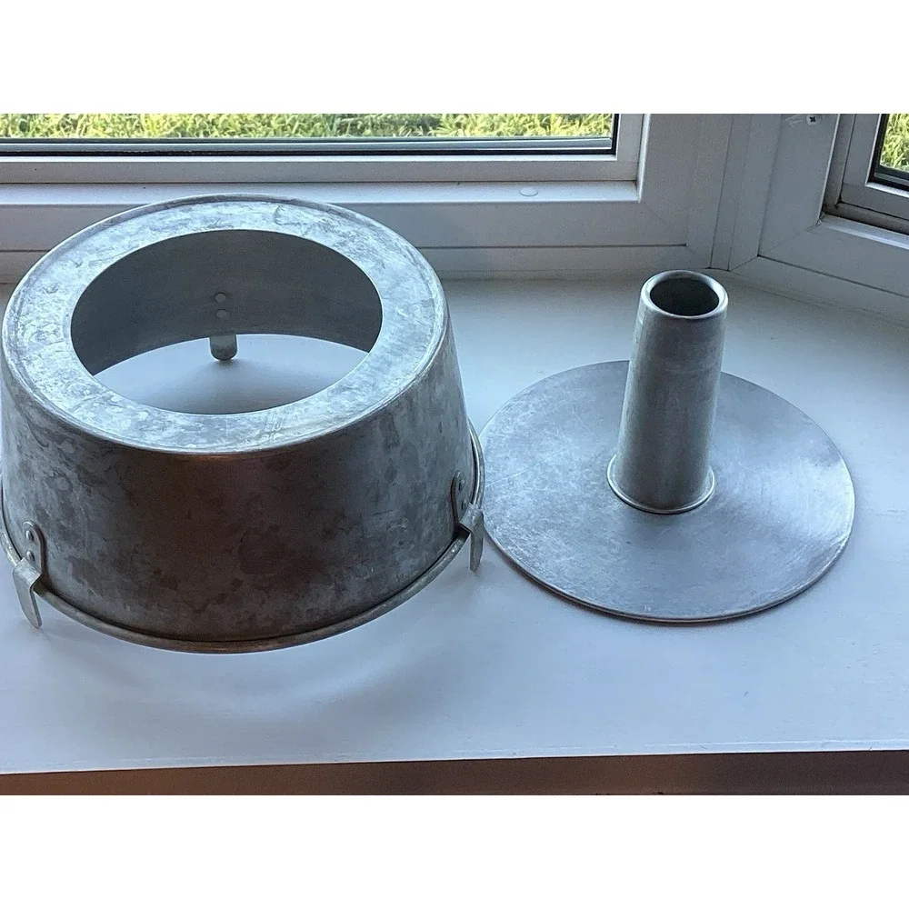 VTG Mirro 5394M‎ 2 Pc Aluminum Tube Angel Food Cake Pan 3 Cooling Legs 10